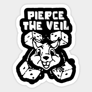 pierce the veil bunny dice Sticker